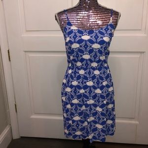 Blue and white tank dress